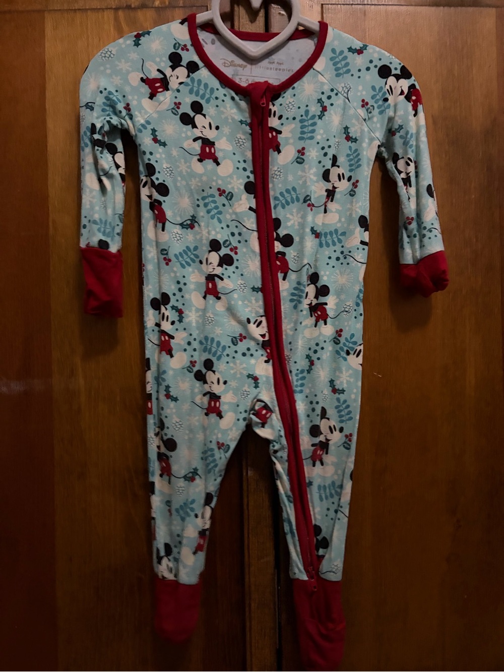Little Sleepies Mickey Winter Wonderland 3-6 months